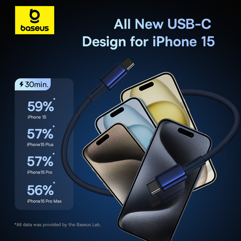 Baseus Tungsten Gold Fast Charging Data Cable Type C to Type C 100W