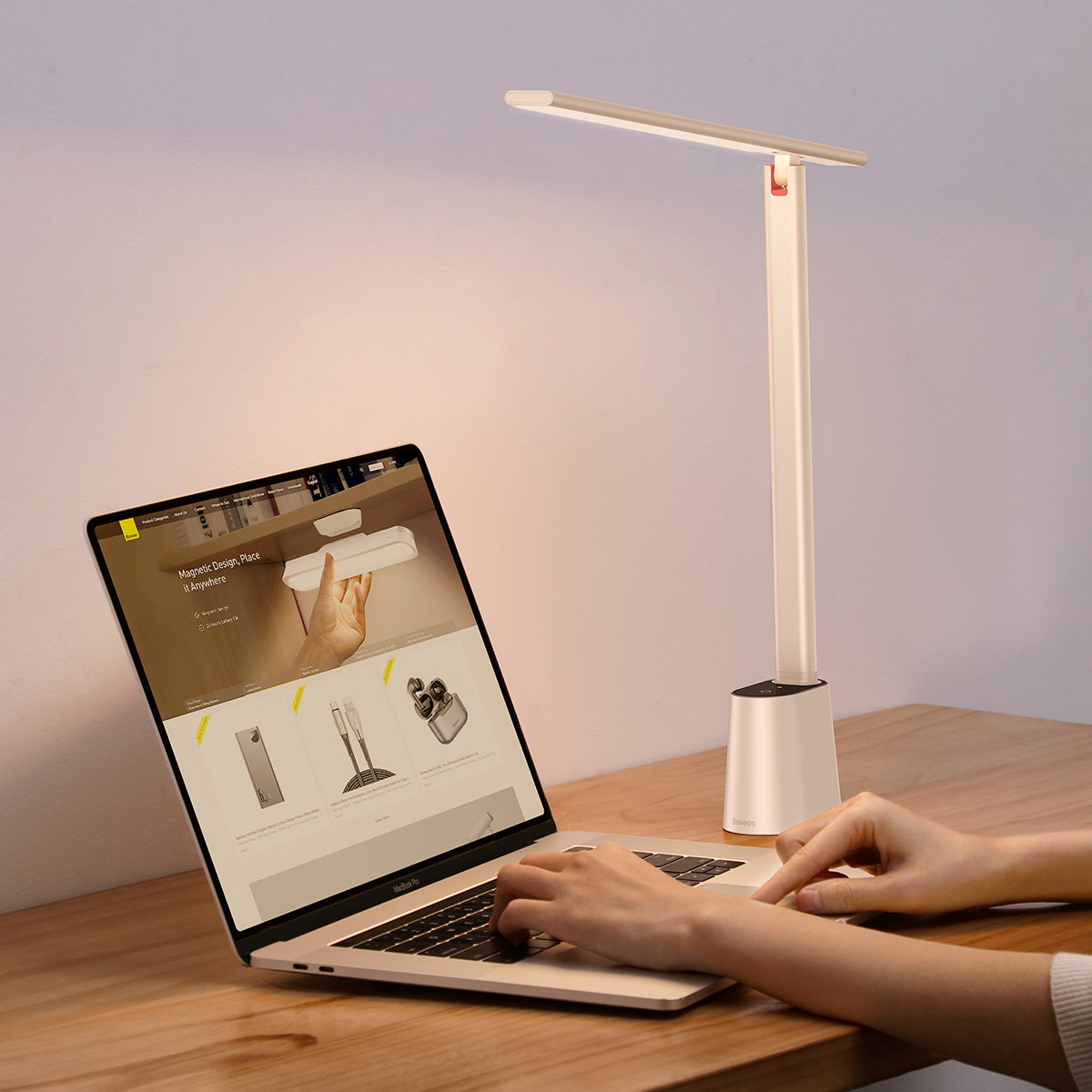 Baseus Smart Eye Series Charging Folding Reading Desk Lamp (Smart Light)