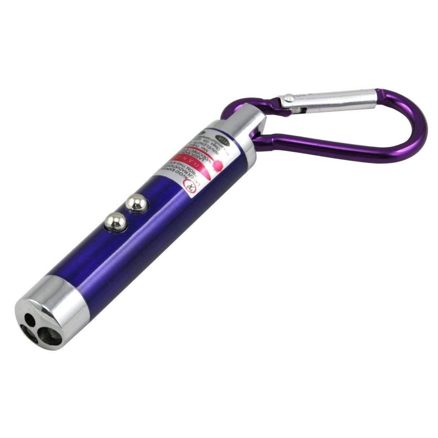 3 in 1 Laser Light Pointer Key Chain Flashlight Money Detector