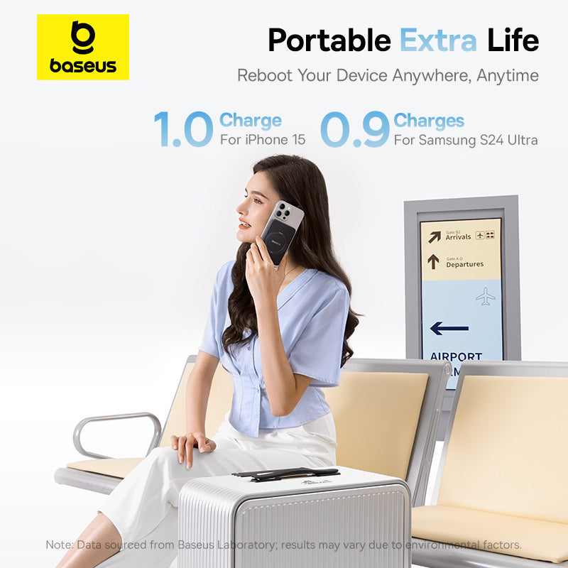 Baseus PicoGo Qi2 Magnetic Power Bank with Rotatable Stand 5000mAh 20W