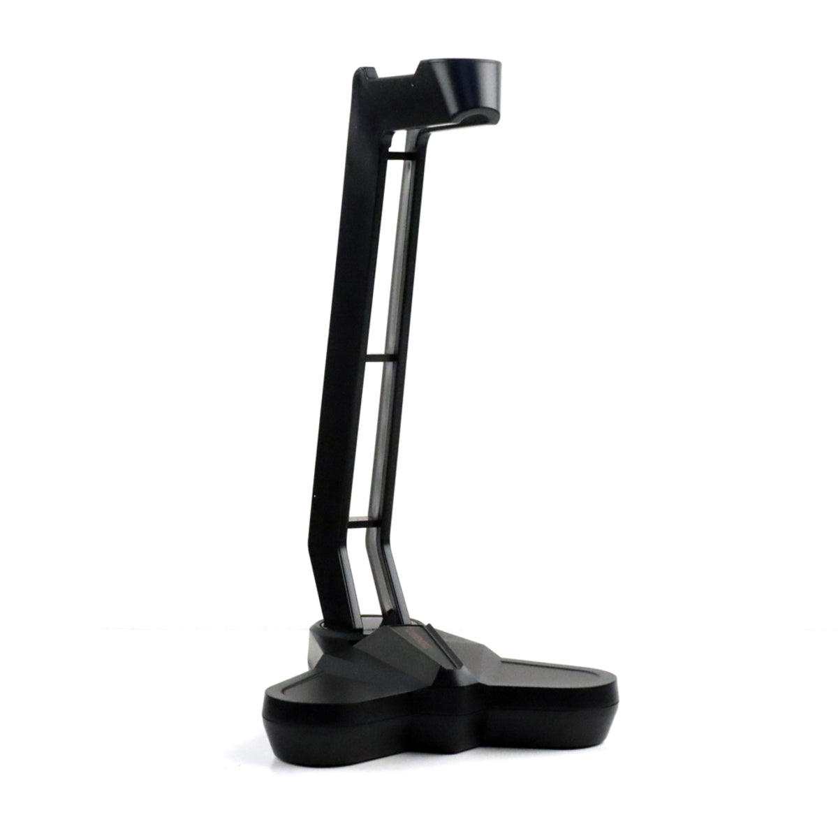 Black stand on a white background
