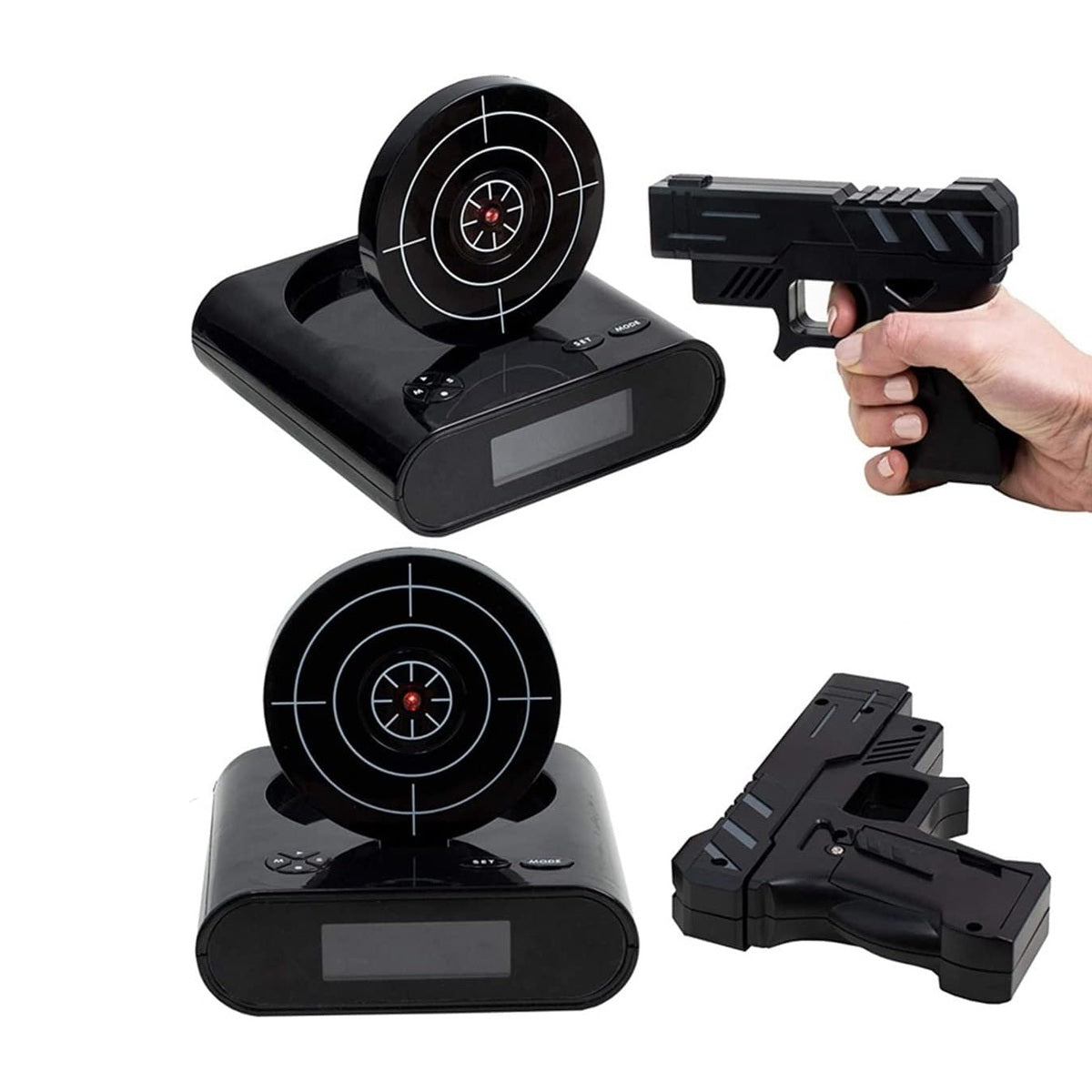 Gun & Target Alarm Clock