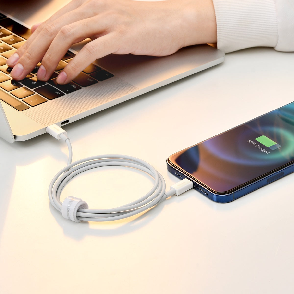 Baseus Superior Series Fast Charging Data Cable Type C to iOS PD 20W 1.5M White