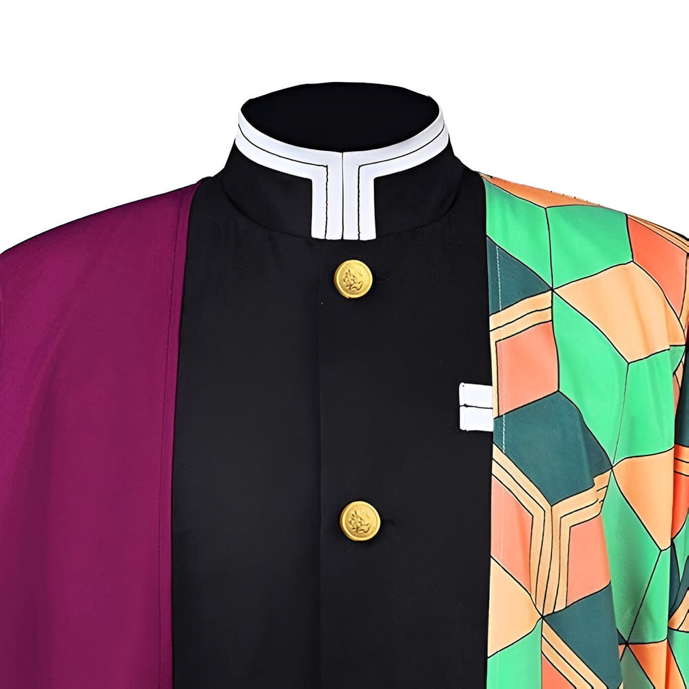 Demon Slayer Water Hashira Giyu Tomioka Anime Cosplay Set