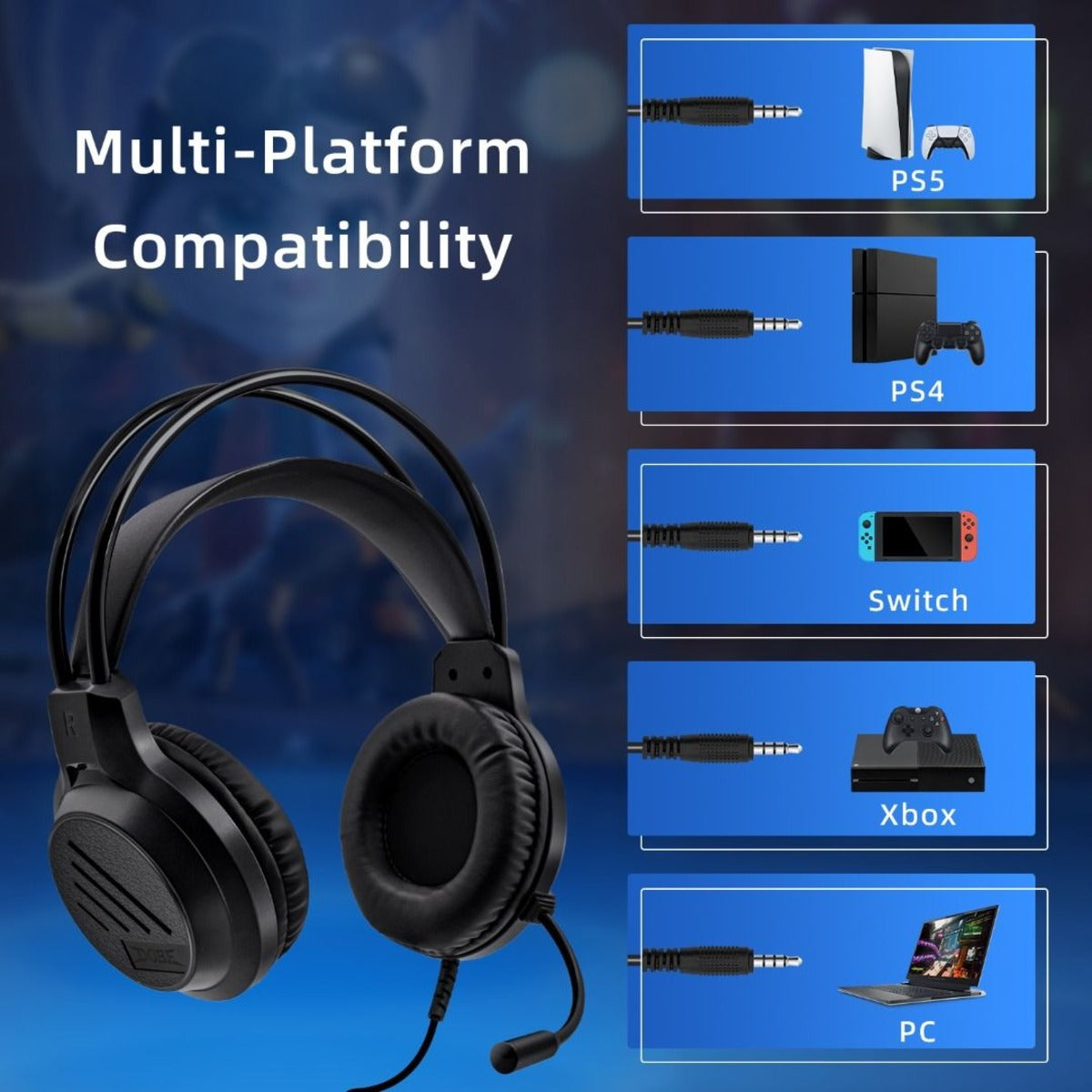 Dobe Stereo Headphone TP5-3592
