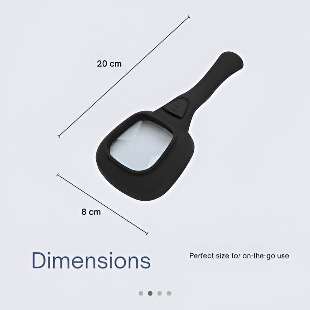 Handheld 3x Magnification Magnifying Glass with 6 LEDs