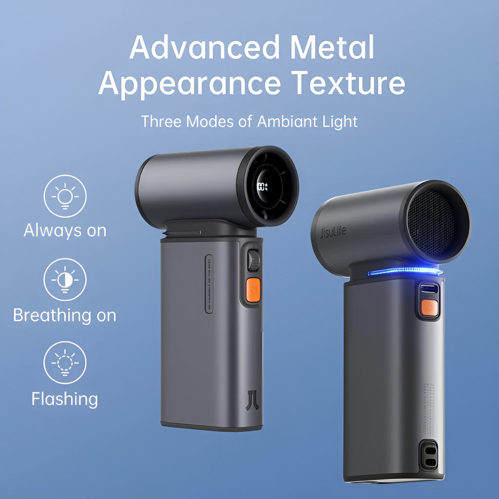 Two lighters with advanced metal appearance texture on a blue background