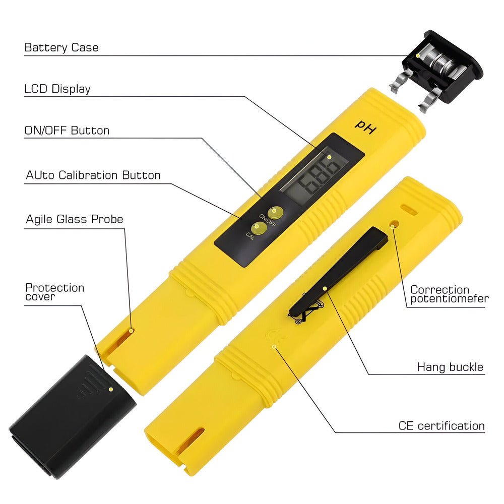 Handheld PH Pen - Big Screen with Backlight
