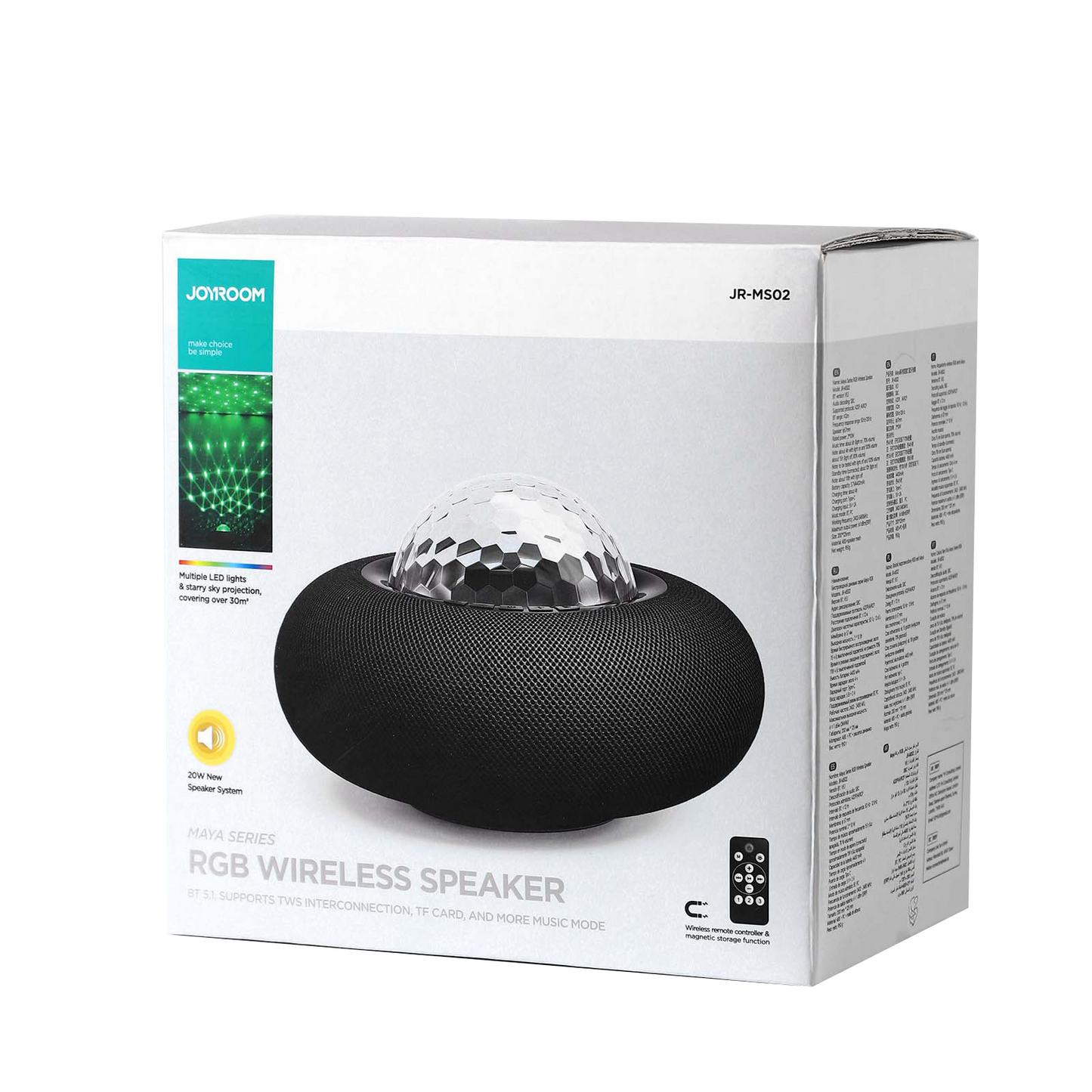 JR-MS02 Joyroom Maya Series RGB Wireless Speaker