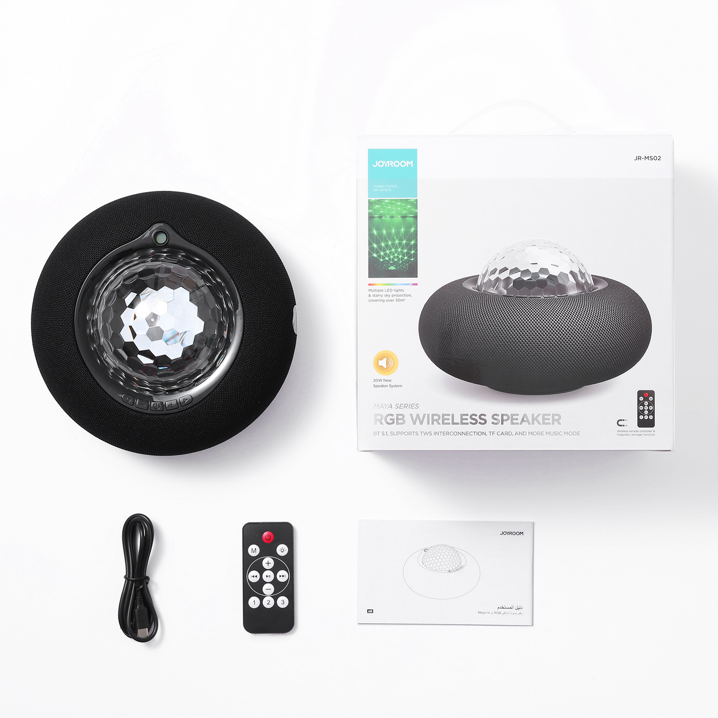 JR-MS02 Joyroom Maya Series RGB Wireless Speaker