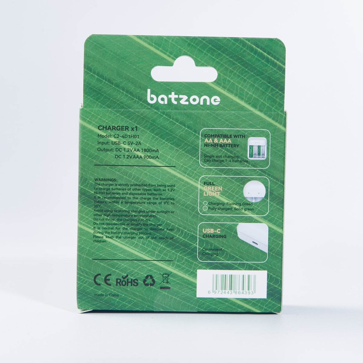 BatZone Ni-MH Battery Charger (AA/AAA)