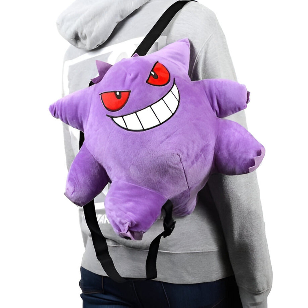Pokemon Gengar Plush Anime Backpack - 26cm