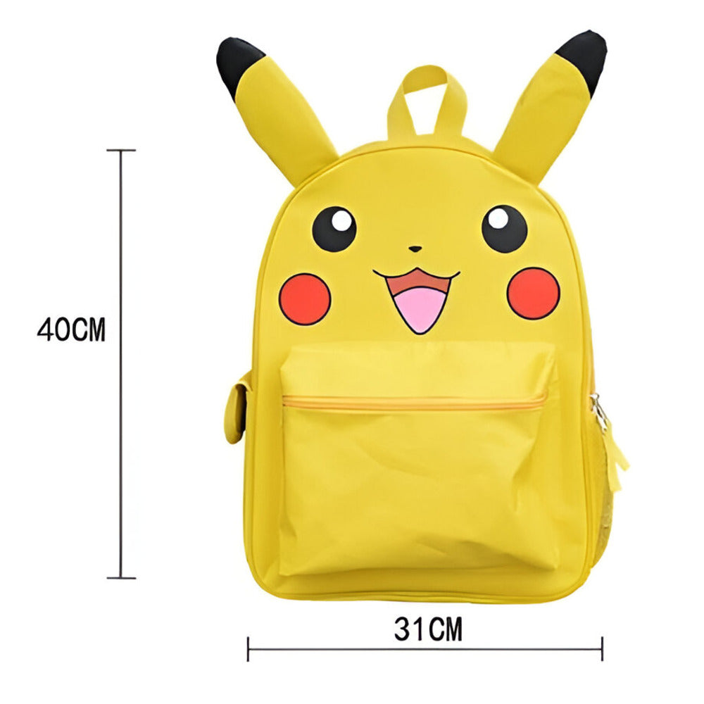Pokemon Pikachu Travel Backpack with 3D Ears