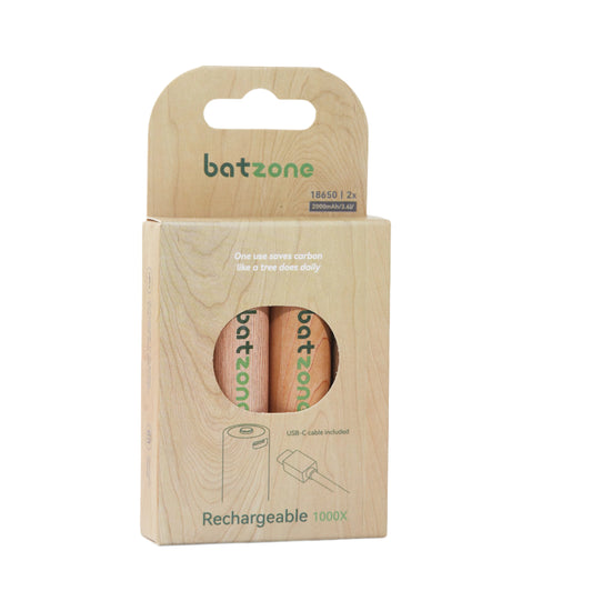 Batzone rechargeable product packaging on a white background