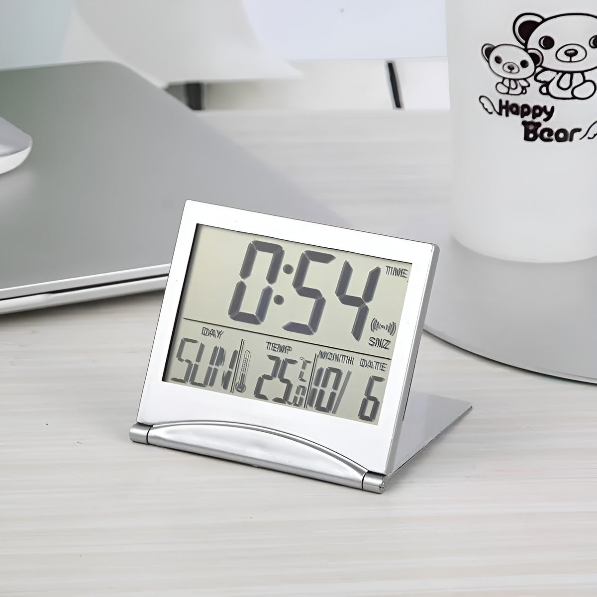 Foldable Compact Desk Clock