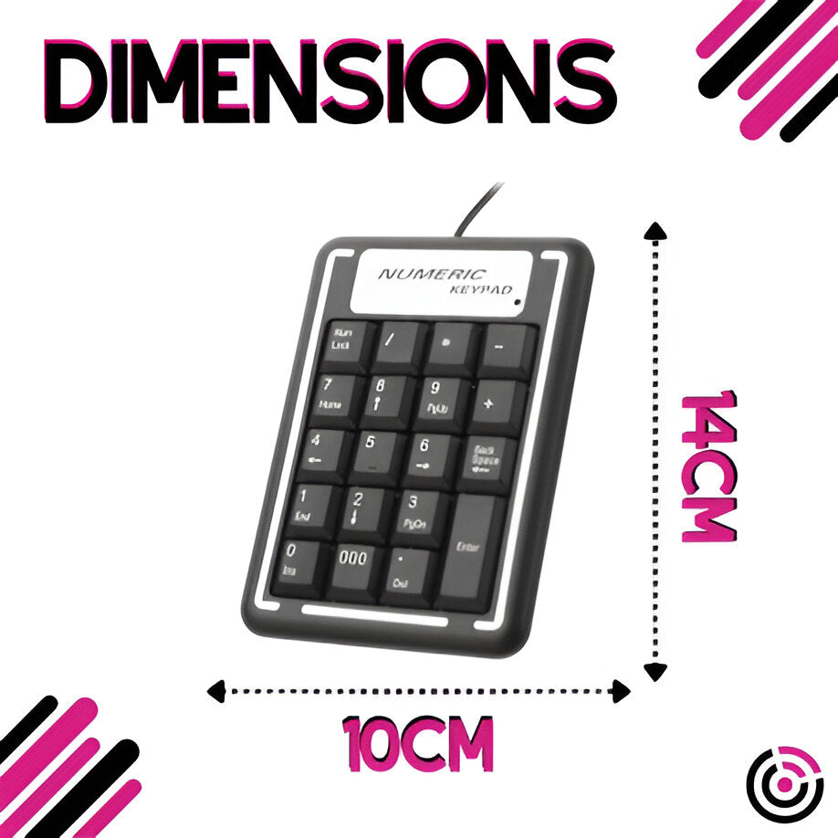 Wired USB Numeric Desktop Keypad