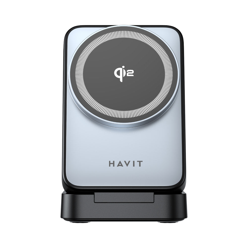 Havit wireless charger with Qi logo on a white background