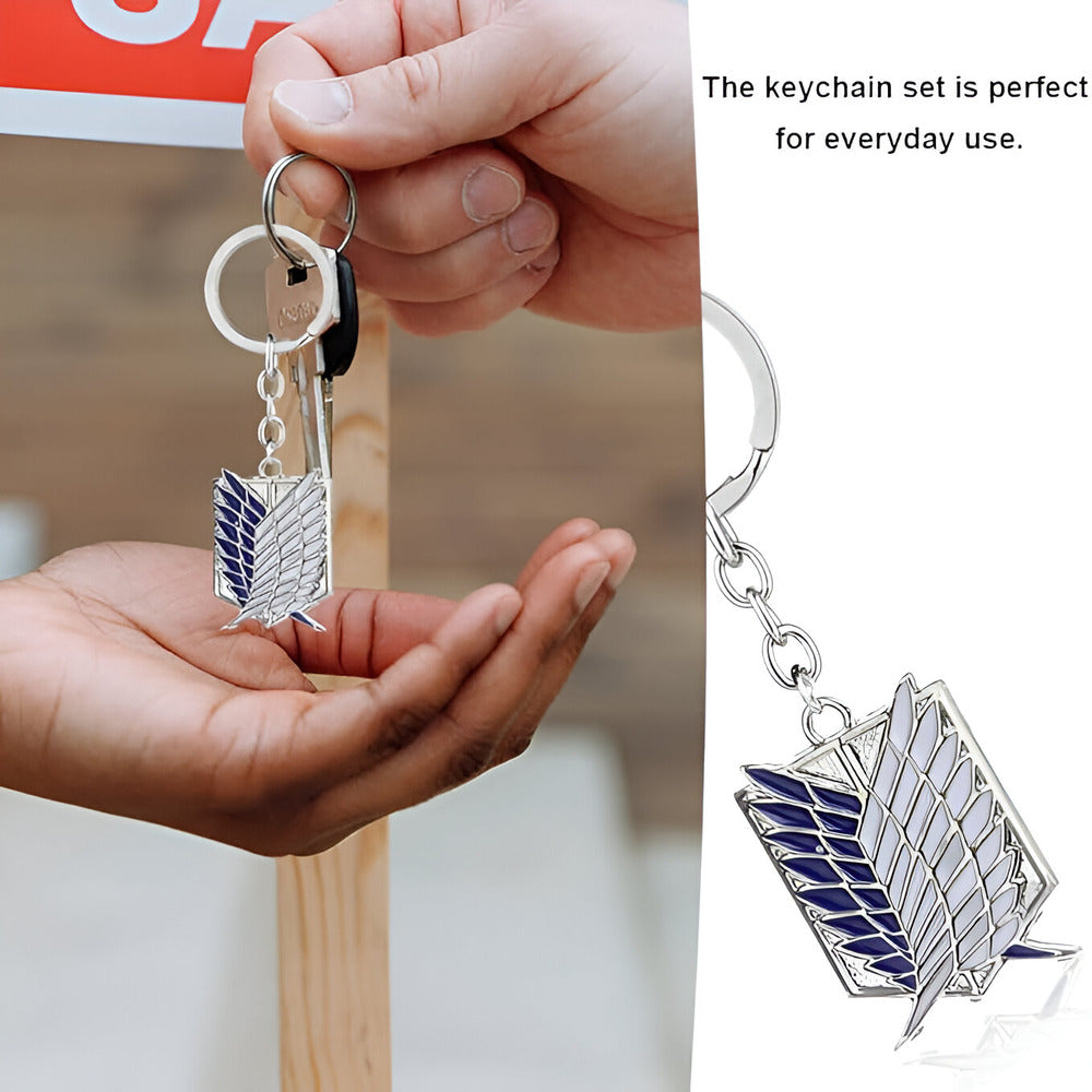 Attack On Titan Wings Of Liberty Metal Keyring