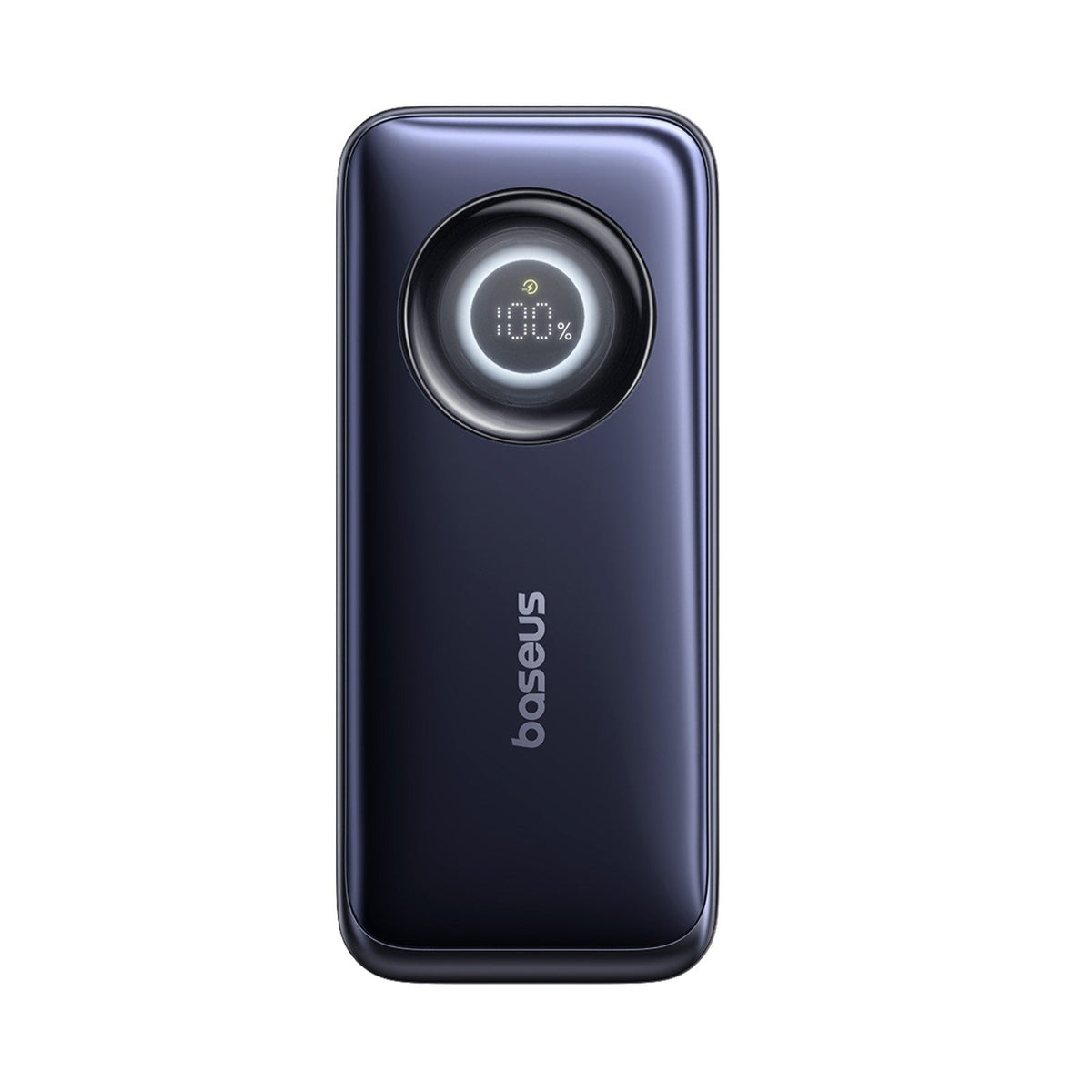 Baseus EnerCore CR11 Power Bank Retractable Cable 20000mAh 67W front view cosmic black on white background
