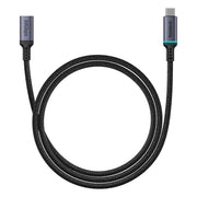 Baseus High Definition Series 10Gbps Extension Cable 1m Cluster Black on white background