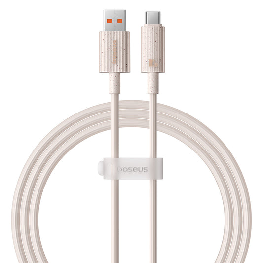 Baseus Habitat Series Fast Charging Cable USB to Type C 100W wheat pink