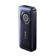 Baseus EnerCore CR11 Power Bank Retractable Cable 20000mAh 67W side view cosmic black on white background