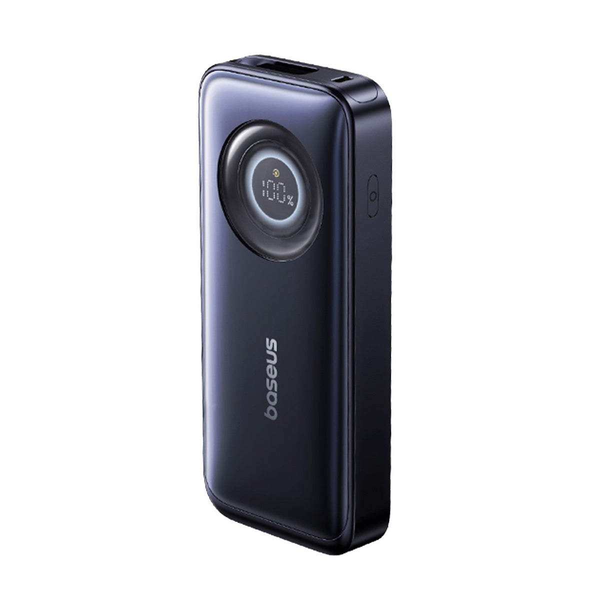 Baseus EnerCore CR11 Power Bank Retractable Cable 20000mAh 67W side view cosmic black on white background