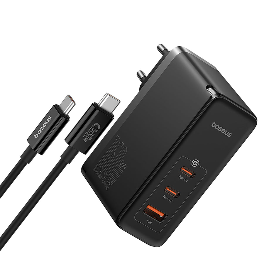 Baseus GaN5 Pro Digital Fast Charger 2C+U 160W EU cluster black
