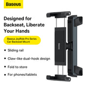 Baseus JoyRide Pro Backseat Car Mount for Tablets and Smartphones - Black