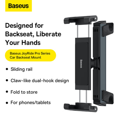 Baseus JoyRide Pro Backseat Car Mount for Tablets and Smartphones - Black
