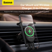 Baseus Stable Wireless Charging Car Mount Pro 15W (Air Outlet Model)