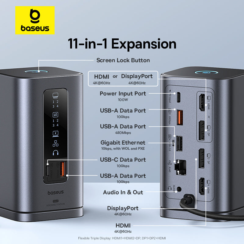 Spacemate Series 11-in-1 Type-C Docking Station 5