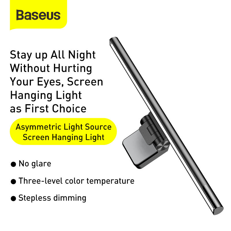 Baseus screen hanging light with features on a white background
