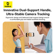 Baseus TechShot Series Dual-Support Phone Selfie Stick stable camera tracking