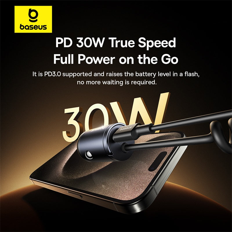 Tiny Star Mini Car Charger 30W with type-c connector 3