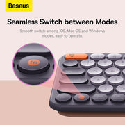 Baseus K01A Wireless Tri-Mode Keyboard - Frosted Gray