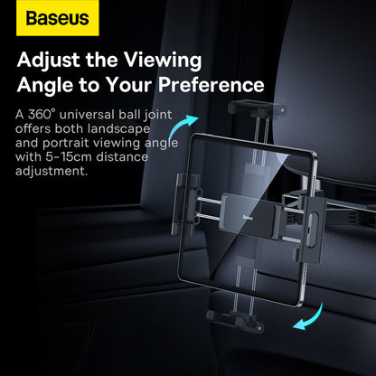 Baseus JoyRide Pro Backseat Car Mount for Tablets and Smartphones - Black