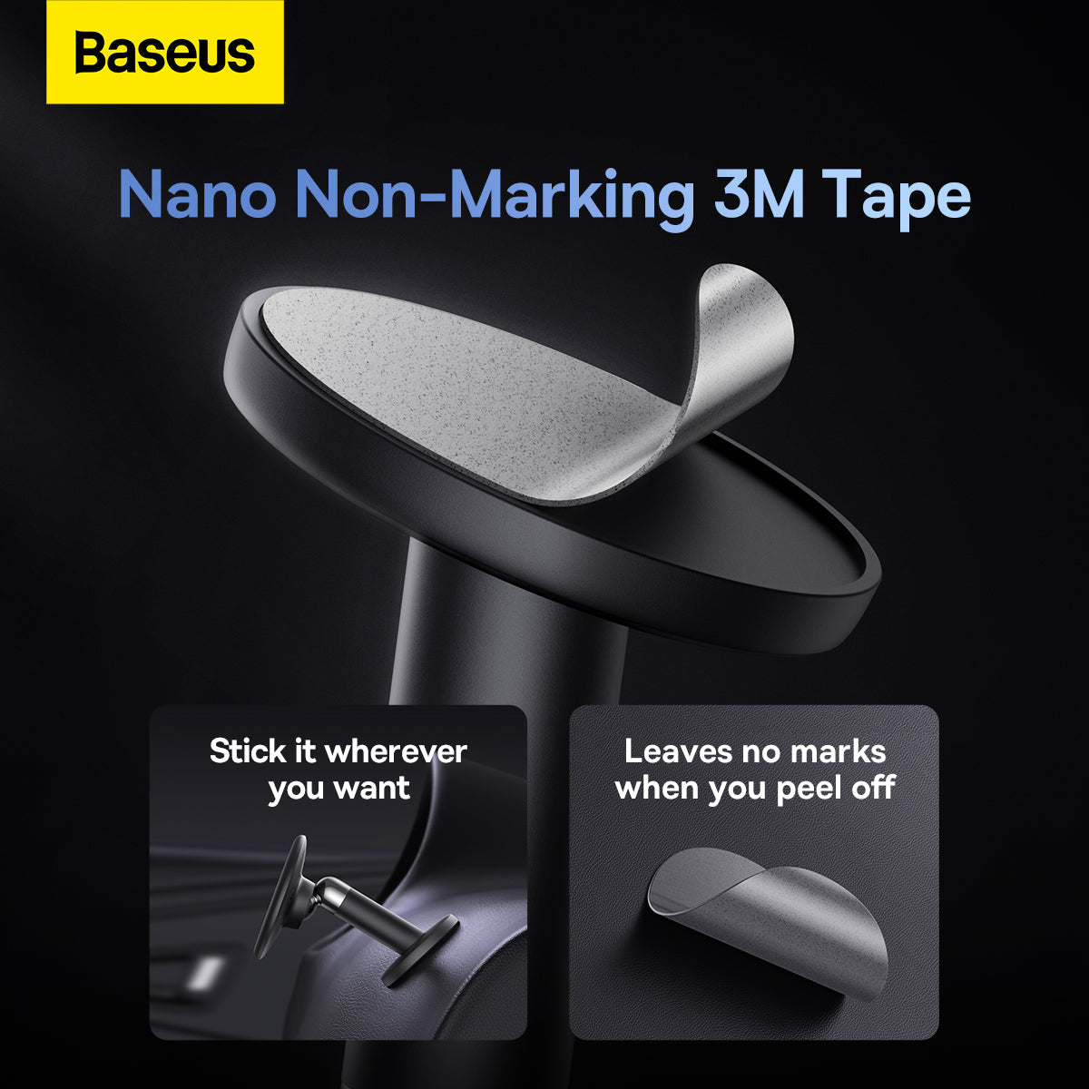 Baseus C01 Magnetic Phone Holder Stick-On Dash Mount