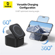 Baseus MagPro 2-in-1 Magnetic Wireless Charger 25W Cosmic Black