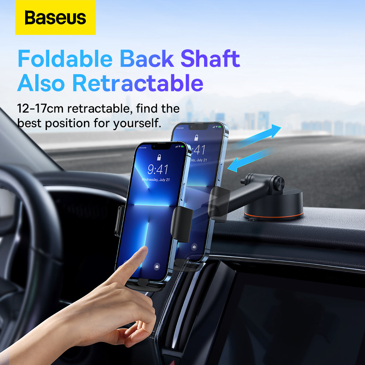 Baseus Easy Control Clamp Car Mount Holder Pro Suction Mount
