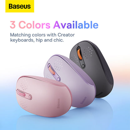 Baseus F01B Tri-Mode Wireless Mouse Baby Pink
