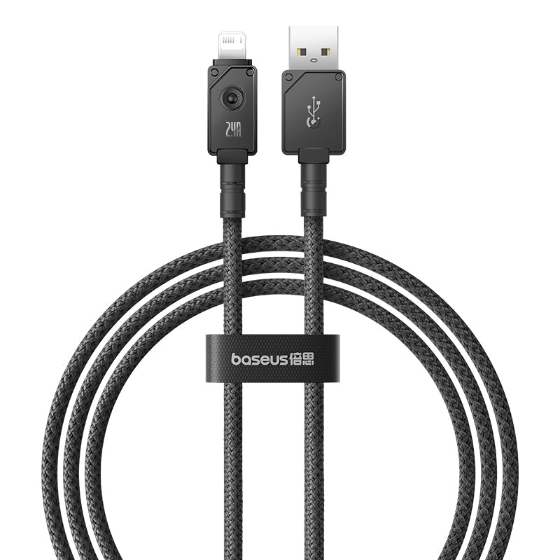 Baseus Unbreakable Series Fast Charging Data Cable USB to iP 2.4A on white background