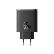 Baseus Cube Pro Fast Charger 2 Type C + U 65W EU - Cluster Black
