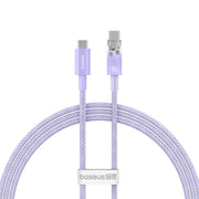 Baseus Explorer Series Fast Charging Cable with Smart Temperature Control Type C to Type C 100W 1m nebula purple