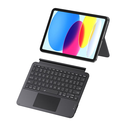 Baseus Brilliance Series Detachable Magnetic Keyboard Case for Pad 10 (2022) 10.9, Cluster Black (with Simple Series USB-C Cable) on white background