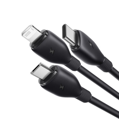 Ultra-Fast 1-for-3 Cable USB to M+L+C 3.5A 6