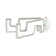 Baseus Portable Series Folding Phone Stand Moon White on white background