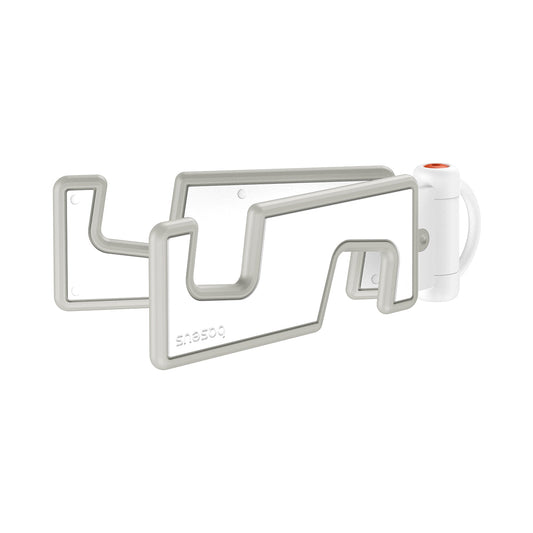 Baseus Portable Series Folding Phone Stand Moon White on white background