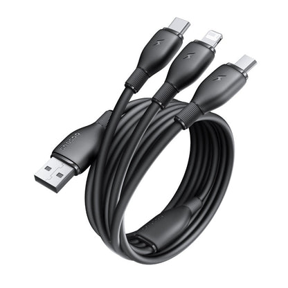 Ultra-Fast 1-for-3 Cable USB to M+L+C 3.5A 7