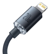 Baseus Crystal Shine Series 20W PD Fast Charging Data Cable Type-C to Lightning 1.2m